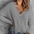cheap Sweaters-Women&#039;s Pullover Sweater Jumper Ribbed Knit Tassel Knitted V Neck Pure Color Outdoor Daily Stylish Casual Winter Fall Black Pink S M L