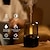 abordables Humidificadores y deshumidificadores-Difusor de aroma a la luz de las velas, humidificador de aire usb eléctrico portátil de 120ml, máquina de niebla fría, atomizador con luz nocturna led