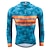 cheap Cycling Jerseys-21Grams Men&#039;s Cycling Jersey Long Sleeve Bike Top with 3 Rear Pockets Mountain Bike MTB Road Bike Cycling Breathable Quick Dry Moisture Wicking Reflective Strips Orange Blue Polyester Spandex Sports