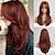 cheap Synthetic Trendy Wigs-Brown Wig for Women Long Curly Wig Natural Brunette Wigs Middle Part Heat Resistant Synthetic 26 Inch Wig