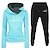 cheap Super Sale-Women&#039;s 2 Piece Tracksuit Sweatsuit Athletic Long Sleeve Winter Thermal Warm Breathable Moisture Wicking Fitness Running Jogging Sportswear Activewear Heart Black Green White+Gray