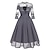 levne 50. léta 20. století-50. léta Koktejlky Vintage šaty Šaty Flare šaty Dámské Květiny Plesová maškaráda Večírek Šaty
