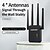 cheap Wireless Routers-WiFi Range Extender Signal Booster Max 5000 Square Feet and 35 Devices Home Internet Booster Wireless Internet Repeater and Signal Booster 4 Antennas 360 Full Coverage