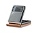 זול מארז סמסונג-טלפון מגן עבור סמסונג גלקסי Z Flip 4 Z Flip 3 כיסוי עם מכסה נפתח-נסגר חריצי מחזיק כרטיס רגלית אחיד PC עור PU