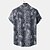 abordables camisas gráficas de hombre-Hombre Camisa Camisa gráfica Leopardo Cuello Vuelto Negro / Gris Blanco Rosa Azul Marino Azul Piscina Casual Diario Manga Corta Ropa Tropical Design