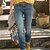 tanie dżinsy damskie-Damskie retro vintage klasyczne spodnie z kieszeniami na dżinsy casual streetwear mikro-elastyczny gradient komfort oddychający wysoki stan granatowy 3xl