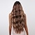 ieftine Peruci Sintetice Trendy-perucă haircube maro cu rădăcini întunecate peruci sintetice lungi ondulate naturale pentru femei zilnic