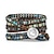 cheap Fitbit Watch Bands-Smart Watch Band Compatible with Fitbit Versa 3 / Sense Versa / Versa 2 / Versa Lite / Versa SE Fabric Beaded Smartwatch Strap Handmade Multilayer Adjustable Handmade Braided Rope Replacement