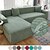 cheap Sofa Cover-Stretch Sofa Cover Slipcover Elastic Sectional Couch Armchair Loveseat 4 or 3 seater L shape Jacquard Grey Water Repellent Plain Solid Soft Durable Washable