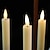 halpa Sisustus ja yövalot-led-kynttilä liekettömät norsunluun kartiomaiset kynttilät välkkyvät 10-näppäimen kaukosäätimen led kartiokynttilävalolla kirkon häihin syntymäpäiväjuhliin jouluillallinen sisustus luotitankovalo