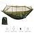 cheap Camping Furniture-Camping Hammock with Mosquito Net Double Hammock Outdoor Ultra Light Portable Breathable Anti-Mosquito Parachute Nylon with Carabiners and Tree Straps 2 person Camping Hiking Hunting Army Green
