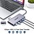 cheap USB Hubs &amp; Switches-QGeeM USB C Docking Station12 in 1 USB C Hub Laptop Docking Station Dual MonitorTriple Display USB Type C Dock with 4K Dual HDMIVGA100W PDEthernet4USBSD/TF Compatible with MacBook and Windows