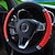 Недорогие Чехлы на руль-Универсальный чехол на руль автомобиля starfire Four Seasons, 37-38 см, кожаный, цветной, с вышивкой, с бриллиантами, эластичный чехол на руль