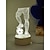 preiswerte Dekoration &amp; Nachtlicht-Led Illusion Nachtlicht Fußball Form 3D Schreibtischlampe mit 3 Farben wechselnden Nachttischlampen, Lichter für Schlafzimmer Geburtstagsgeschenke für Kinder Jungen Mädchen Baby