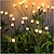 abordables Lampes Solaires LED-2 pièces lumières solaires de jardin starburst balançant mise à jour lumières 10leds lumière led solaire lumières de jardin extérieures feu d&#039;artifice luciole lumière balançant paysage éclairage pour