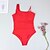 cheap One-Pieces-Women&#039;s Swimwear One Piece Monokini Bathing Suits Normal Swimsuit Solid Color Printing Patchwork Printing Black Red Black Blue Red Strap Padded Bathing Suits Sexy Hawaiian New