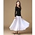 cheap Ballroom Dancewear-Ballroom Dance Skirts Pure Color Women&#039;s Performance Daily Wear Milk Fiber