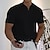 baratos Camisetas masculinas casuais-Homens Camiseta Tecido Decote V Casual Feriado Manga Curta Roupa Esportes Moda Leve Músculo