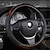 cheap Steering Wheel Covers-Wood Grain Steering Wheel Cover Universal 15 inch Microfiber LeatherAnti-Slip Odorless