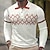 cheap Knit Polo Sweater-Men&#039;s Polo Shirt Golf Shirt Graphic Turndown Black Khaki Navy Blue White Outdoor Street Long Sleeve Button-Down Clothing Apparel Fashion Casual Breathable Comfortable