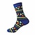 cheap Socks &amp; Tights-1 Pair Men&#039;s Crew Socks Sporty Casual Classic Stripe Office Daily Plaid