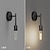 זול אורות קיר פנימיים-בתוך הבית וינטאג&#039; אורות ההבלים חדר שינה מקלחת ברזל אור קיר 110-120V 220-240V