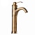 cheap Classical-Single Handle Bathroom Faucet,Brass One Hole Waterfall/Centerset, Brass Traditional Bathroom Sink Faucet Contain with Cold and Hot Water