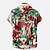 Недорогие мужские винтажные гавайские рубашки-Муж. Рубашка Гавайская рубашка Графическая рубашка Рубашка Алоха Винтажные гавайские рубашки Графика Автомобиль Отложной Красный 3D печать на открытом воздухе Для улицы С короткими рукавами 3D