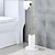 abordables Porte-papier WC-support de papier toilette autoportant avec base en marbre, support de rouleau de papier de soie en acier inoxydable 304 antirouille support de sol pour salle de bain (chrome)