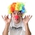 abordables Perruques de déguisement-drôle de cirque perruques de clown casquettes et mousse nez de clown disco tête explosive perruque bar de danse robe de soirée d&#039;halloween performance décor prop