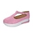ieftine Adidași de Damă-Pentru femei Sandale Adidași Mărime Plus Size Adidași cu platformă În aer liber Muncă Zilnic Mată Vară Cataramă Toc Platformă Vârf rotund Vârf Închis Casual Plimbare Pânză Buclă Negru Roz Rosu