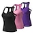 cheap Yoga Tops-Women&#039;s Compression Tank Top 3 Pack Sleeveless Base Layer Top Casual Athleisure Spandex Breathable Quick Dry Lightweight Fitness Gym Workout Running Sportswear Activewear Solid Colored Black+Gray