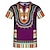 cheap Novelty Funny Hoodies &amp; T-Shirts-Modern African Outfits Graphic Print T-shirt For Men&#039;s Adults Party Festival