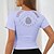 Χαμηλού Κόστους Γιόγκα Μπλουζάκια-Γυναικεία Στρογγυλή Ψηλή Λαιμόκοψη Γιόγκα Κορυφή Κοντό μπλουζάκι Με κοψίματα Κοντοκομμένο Συμπαγές Χρώμα Λευκό Μαύρο Γιόγκα Γυμναστήριο προπόνηση Τρέξιμο Μπλουζάκι Κοντομάνικο Αθλητισμός / Ελαστικό