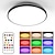 cheap Dimmable Ceiling Lights-RGBCW Full Color Intelligent Dimming and Color Matching Bedroom Ceiling Lamp 24W WiFi Graffiti APP Bluetooth Voice Ceiling Lamp Can be Timed 2.4G Be Grouped Compatible with Alexa Google Home