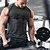 abordables camisetas y tanques activos para hombres-Hombre Camiseta sin mangas Running Top de ejercicio Sin Mangas Capa base Deportivo Licra Transpirable Dispersor de humedad Suave Entrenamiento de gimnasio Corriendo Entrenamiento activo Ropa de