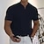billige Casual T-skjorter for menn-Herre T skjorte عادي V-hals Avslappet Ferie Kortermet Klær Sport Mote Lettvekt Muskel