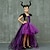 ieftine Costume &amp; Tematică din Filme-vrăjitoare vătămător Ținute tutu Fete Film Cosplay Prințesă Dulce Negru Mascaradă Rochie Veșminte de cap