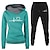cheap Super Sale-Women&#039;s 2 Piece Tracksuit Sweatsuit Athletic Long Sleeve Winter Thermal Warm Breathable Moisture Wicking Fitness Running Jogging Sportswear Activewear Heart Black Green White+Gray