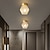 abordables Plafonniers-Mini plafonnier encastré, cristal près des plafonniers, luminaires de couloir luminaires de couloir encastrés en cristal lustre de plafond doré (sans ampoule)