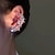 cheap Earrings-Women&#039;s Clear Stud Earrings Classic Clover Stylish Cute Earrings Jewelry Silver For Gift Prom 1 Pair