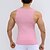 cheap Men&#039;s Active Tees &amp; Tanks-Men&#039;s Running Tank Top Workout Tank Sleeveless Tank Top Athletic Breathable Moisture Wicking Soft Gym Workout Running Active Training Sportswear Activewear Solid Colored Black White Pink