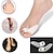 tanie Ubranie w domu-1 para silikonowy separator palców stopy korektor palucha koślawego stopy regulator wykroczenia kości palce zewnętrzne urządzenie narzędzie do pielęgnacji stóp żel haluks separator duży palec u nogi