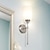 billige Vegglamper for innendørsbruk-moderne enkel børstet nikkel stoff skjerm vegglampe stue soverom innendørs dekorasjon vegglampe