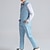 preiswerte Sets-Kinder-Jungen-Shirt &amp; Hosen Bekleidungsset 4-teilig langarm marineblau einfarbig baumwolle schulferien sanft preppy style 3-13 jahre