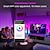 abordables Lumières intelligentes-Barre lumineuse LED intelligente WiFi APP Bluetooth RGB lumière d&#039;atmosphère synchronisation musicale 12 modes décoration mur TV salle de jeu lumière nocturne