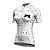 cheap Women&#039;s Jerseys-21Grams Women&#039;s Cycling Jersey Short Sleeve Bike Top with 3 Rear Pockets Mountain Bike MTB Road Bike Cycling Breathable Moisture Wicking Quick Dry Reflective Strips White Cat Sports Clothing Apparel