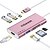cheap USB Hubs &amp; Switches-USB C Hub QGeeM 7 in 1 Type C to HDMI 4k Adapter USB C Multiport Dongle Dockwith USB 3.0100W PDCard Readers Compatible with MacBook Pro (Thunderbolt 3) Ipad Pro Chromebook Xps 13/15
