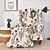 baratos Tampa da poltrona e capa de cadeira sem braço-1 conjunto de 2 peças capa de cadeira de asa elástica com estampa floral capas de cadeira de asa de tecido spandex capas de poltrona com fundo elástico para decoração de quarto de sala de estar