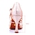 baratos Sapatos de Dança Latina-Mulheres Sapatos de Dança Latina Sapatos de Dança Interior Profissional Samba Sapatos Brilhantes Sensual Purpurina Tule Fivela Adulto Prateado Dourado